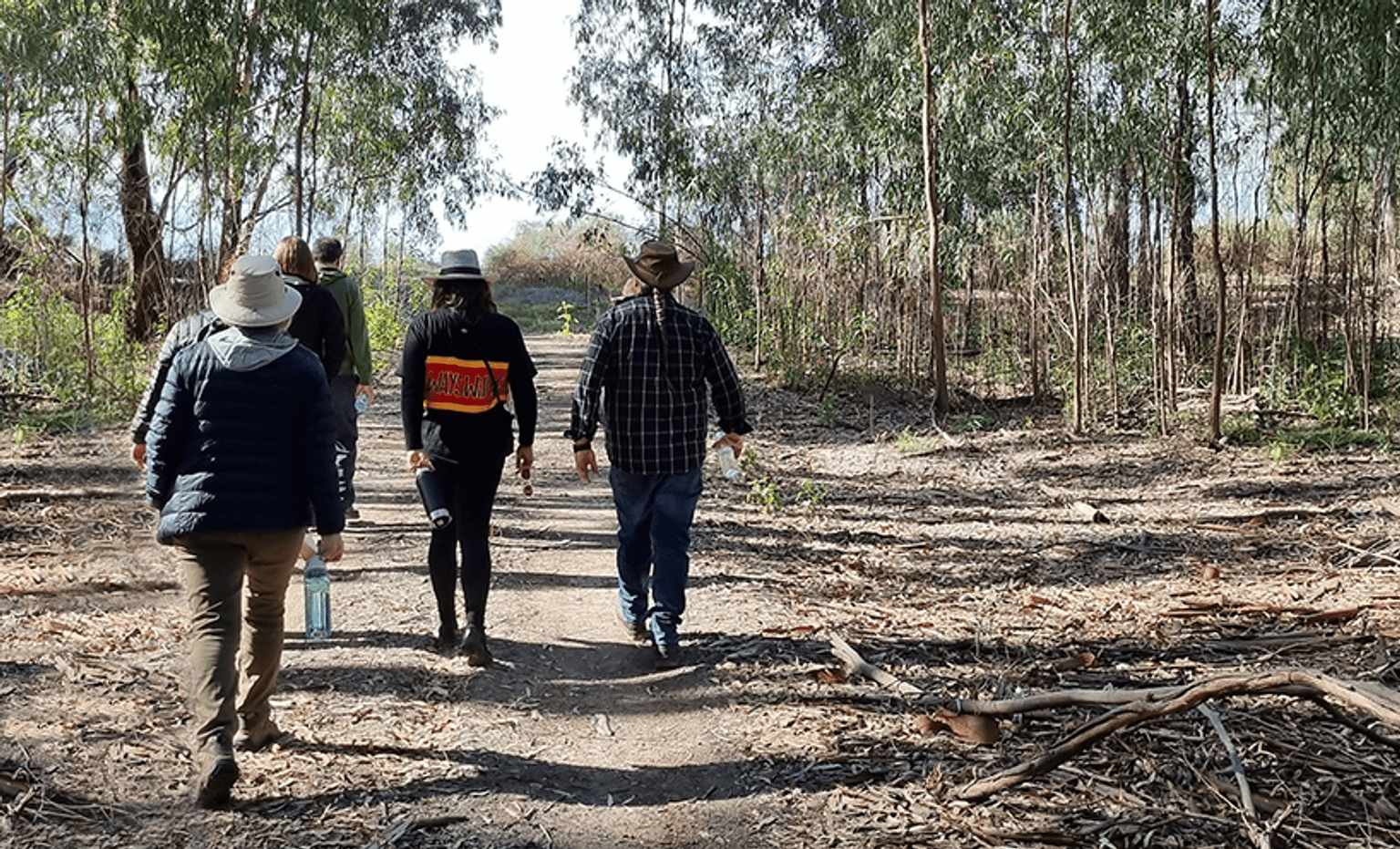 Training participants at Nguukarrima Kulyparrana Culpra Station on Barkindji Country (May 2023).