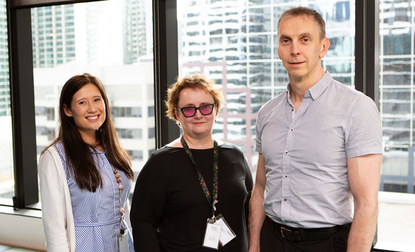 Photo of Liz Watt, Ara Tove Hoek and Andrew Musgrave