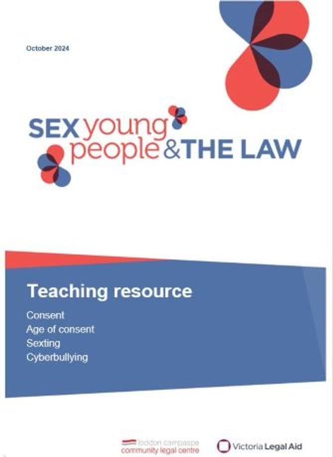Sex, young people and the law (education kit) | Victoria Legal Aid