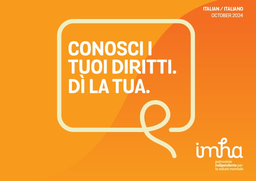 Independent Mental Health Advocacy – Italian ""
