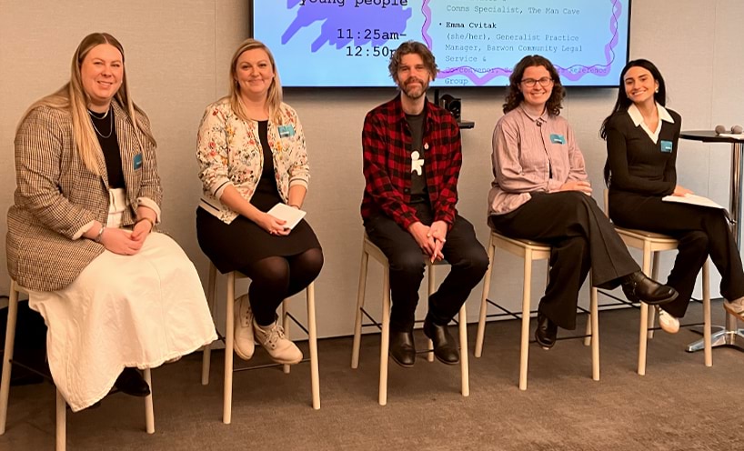 Our youth panellists pose for a photo at the CDCLE annual forum.