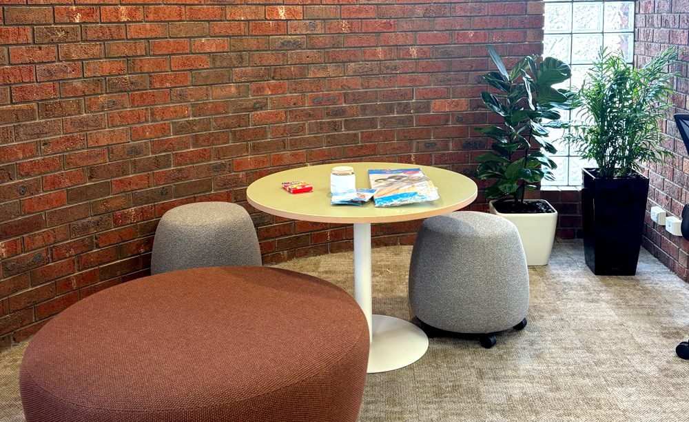 Photo of the Moreland office collaboration space.
